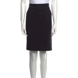Roberto Cavalli Black Pencil Skirt